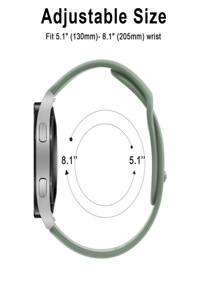 Vanjua Silicone Bands for Amazfit GTR mini Band, Amazfit GTS 4 / GTS 4 Mini / GTS 3 / GTS 2 / GTS 2e / GTS 2 mini / GTS, 20mm Quick Release Soft Sport Replacement Watch Strap for Amazfit Bip 3 / Bip 3 Pro / Bip U Pro / Bip / Bip Lite / Bip S / Bip S lite / Bip U Smart Watch Women Men (Cactus) - Image 4